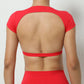 Women's Breathable Backless Sports Crop Top