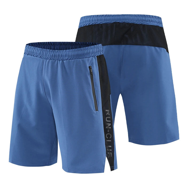 Pantalones cortos deportivos de verano para hombre, ropa deportiva de malla transpirable de secado rápido