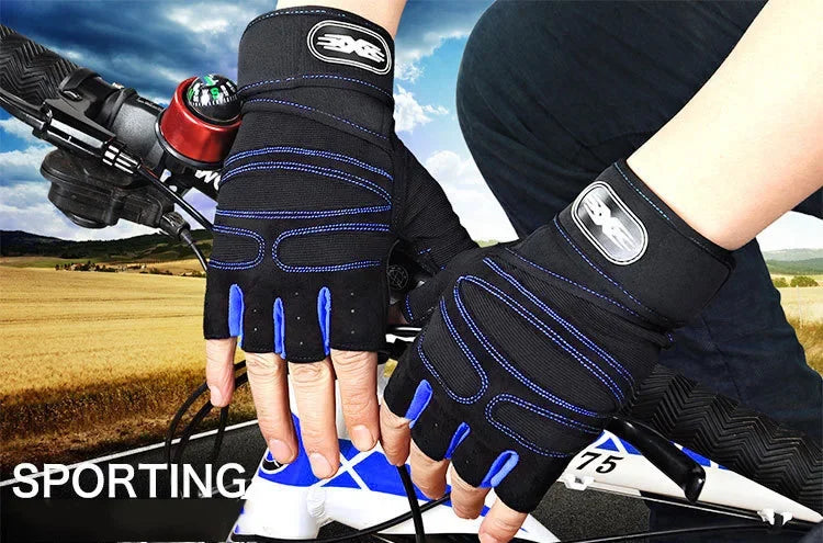 Guantes de gimnasio para hombres y mujeres, para fitness, levantamiento de pesas, entrenamiento deportivo, a prueba de golpes