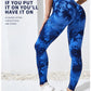 Pantalones de yoga con efecto tie dye para mujer, leggings push-up de cintura alta sin costuras para fitness