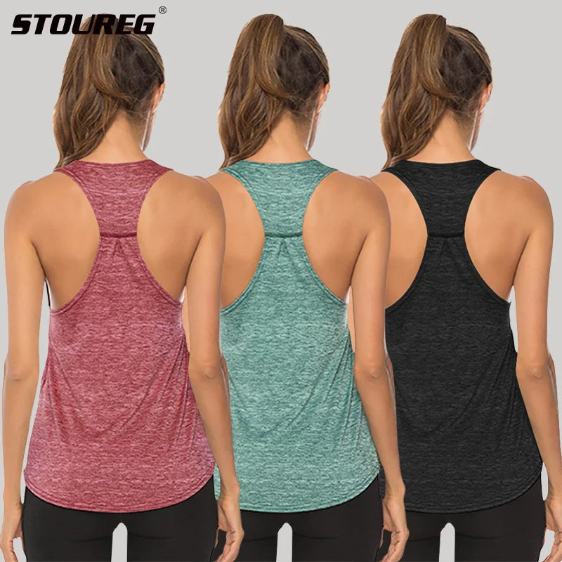 Women's Quick-Dry Racerback Yoga Tank Top