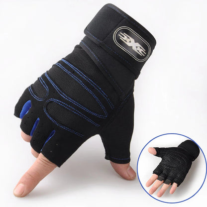 Guantes de gimnasio para hombres y mujeres, para fitness, levantamiento de pesas, entrenamiento deportivo, a prueba de golpes