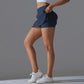 Women's Double-Layer Quick-Dry Gym Shorts