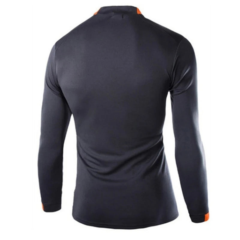 Camiseta de compresión para hombre para gimnasio: manga larga, secado rápido, para correr y hacer ejercicio