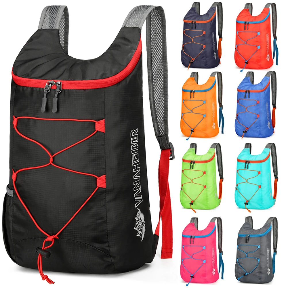 Mochila deportiva de viaje para montañismo, plegable, ultraligera y resistente a salpicaduras, de 10 l