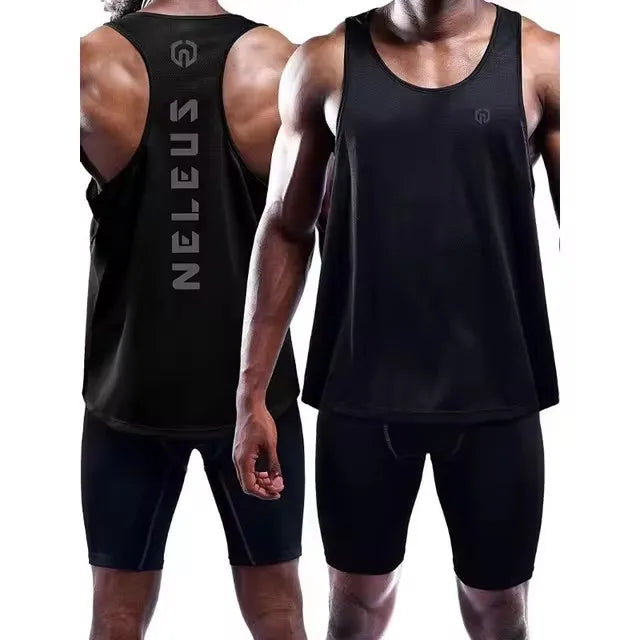 Camiseta sin mangas para hombre, de baloncesto, para correr, gimnasio, de secado rápido, transpirable, que absorbe la humedad