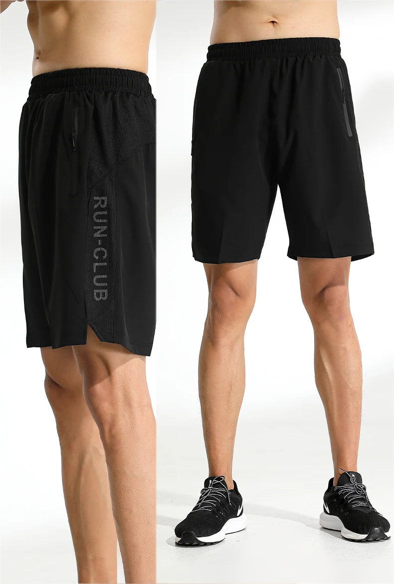 Pantalones cortos deportivos de verano para hombre, ropa deportiva de malla transpirable de secado rápido