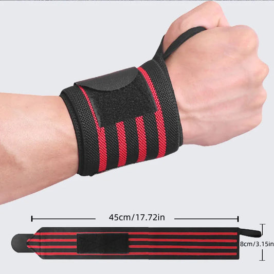 2PCS Gym Wrist Support Straps – Training & Fitness Wraps