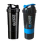 3-Layer Protein Shaker Bottle – Gym & Fitness Mixer