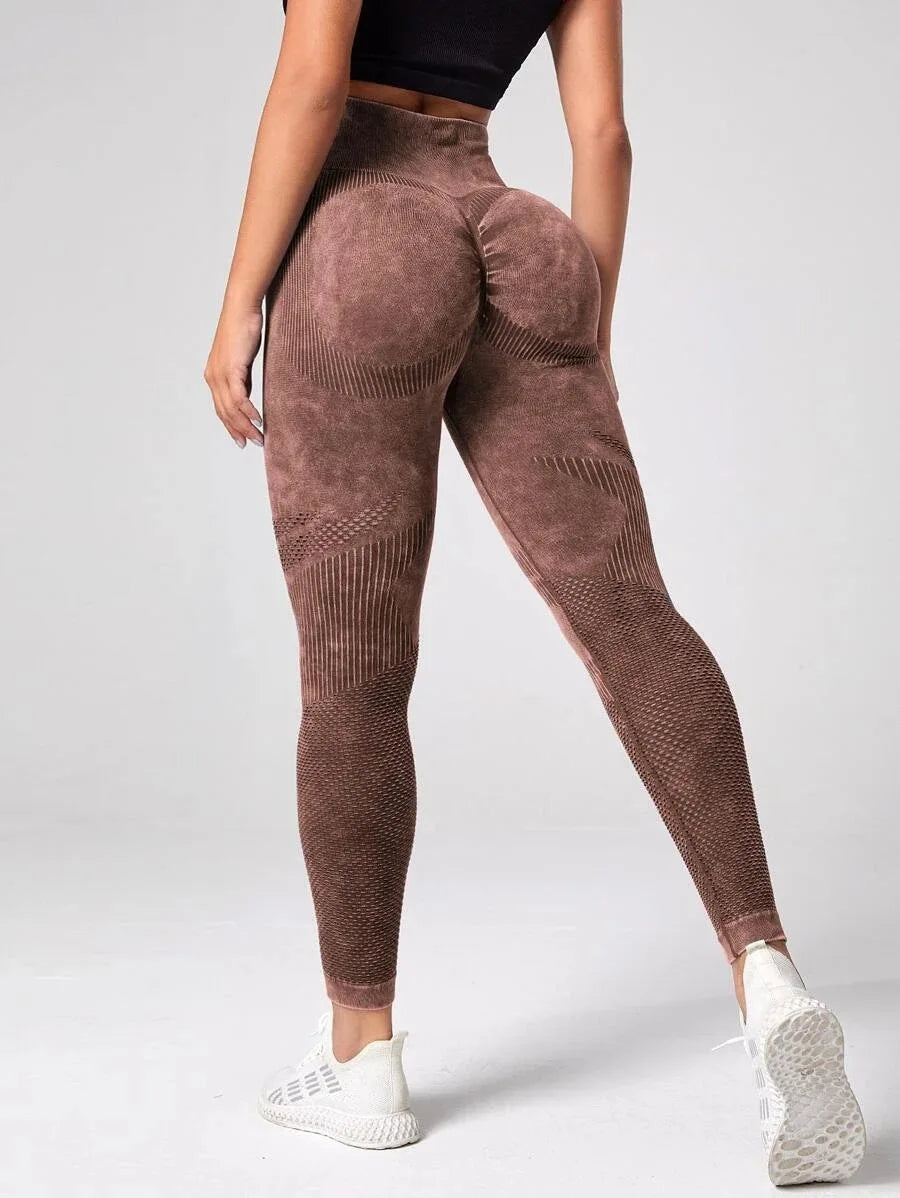 High-Waist Seamless Yoga Leggings