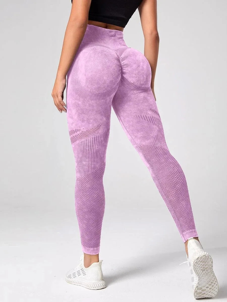 High-Waist Seamless Yoga Leggings