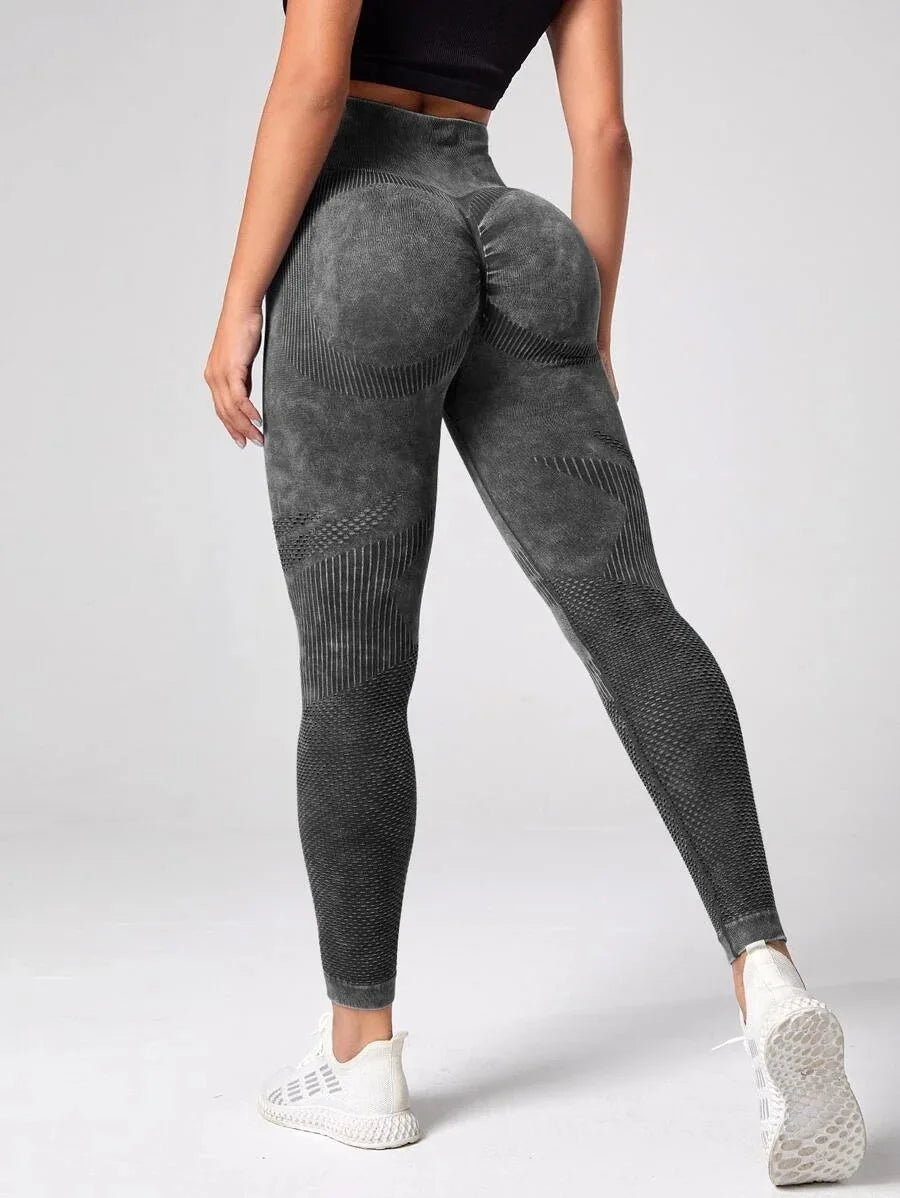 High-Waist Seamless Yoga Leggings