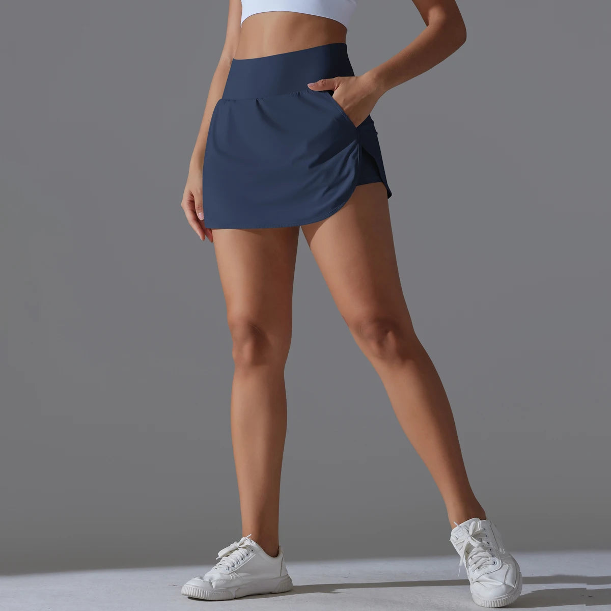 Women's Double-Layer Quick-Dry Gym Shorts