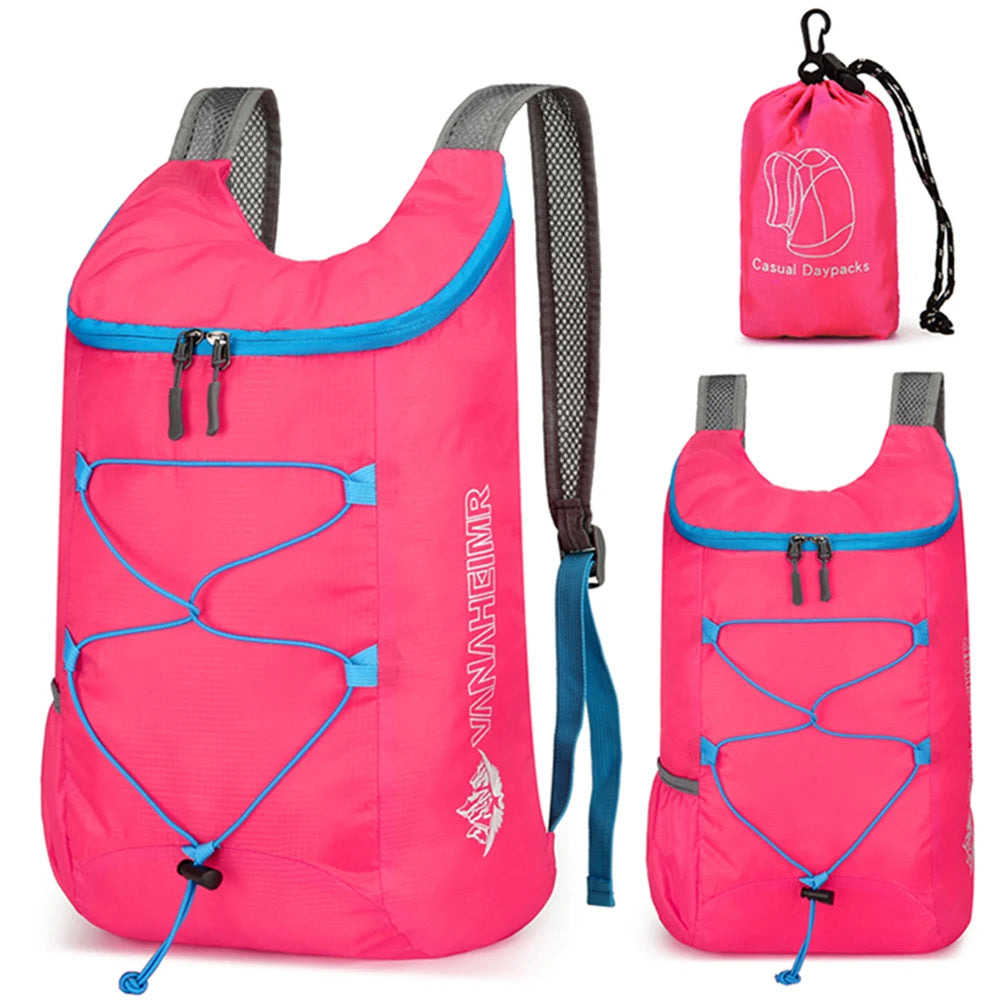 Mochila deportiva de viaje para montañismo, plegable, ultraligera y resistente a salpicaduras, de 10 l