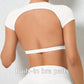 Women's Breathable Backless Sports Crop Top