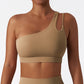 Women's Stretch Single-Strap Sports Bra – Yoga & Gym