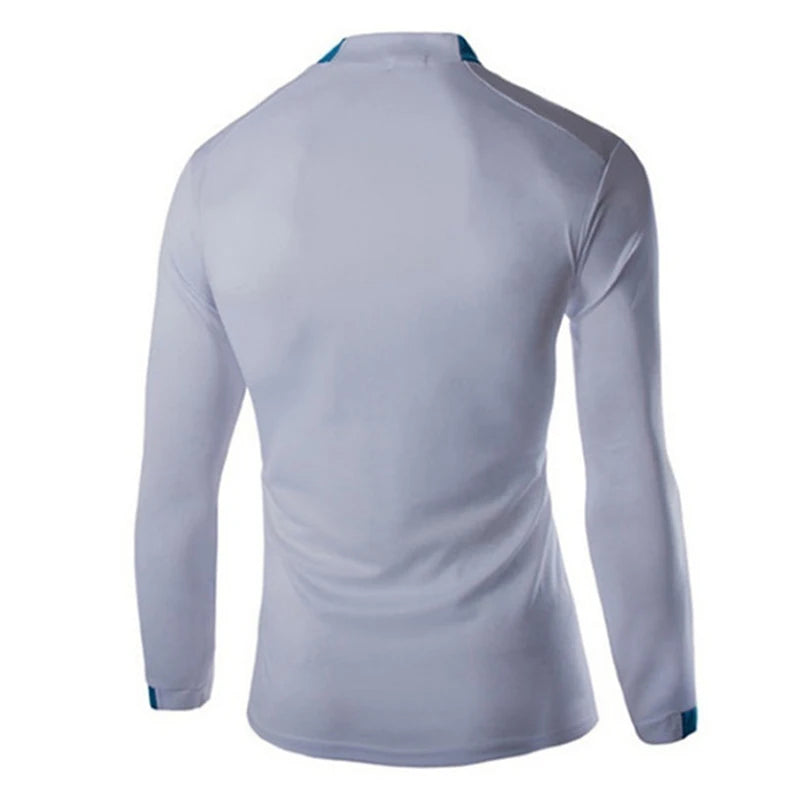 Camiseta de compresión para hombre para gimnasio: manga larga, secado rápido, para correr y hacer ejercicio