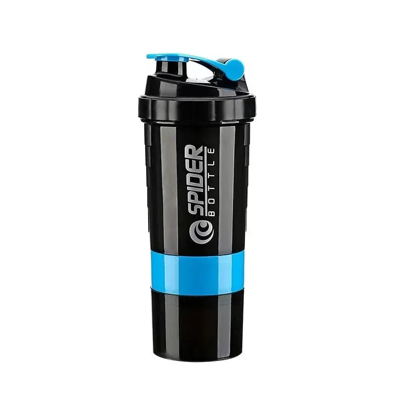 3-Layer Protein Shaker Bottle – Gym & Fitness Mixer