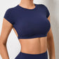 Women's Breathable Backless Sports Crop Top